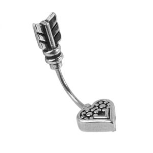 Piercing Microbell Curvo Modelo 4 Aço 316L